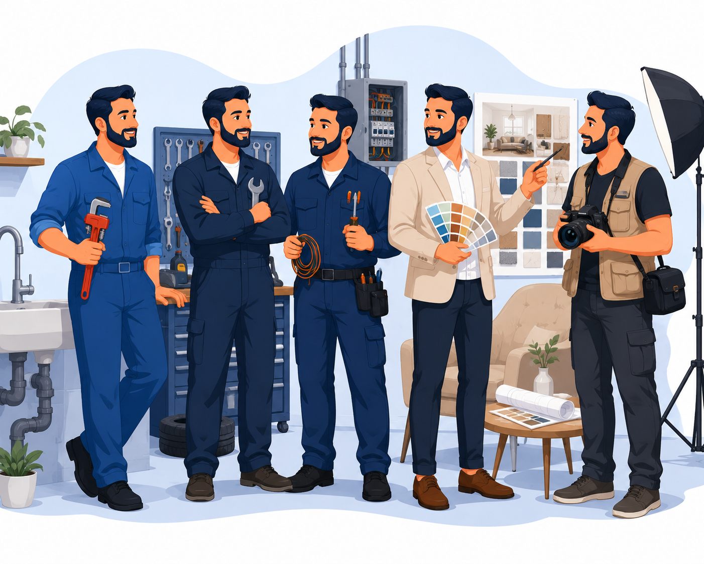 المهن والخدمات